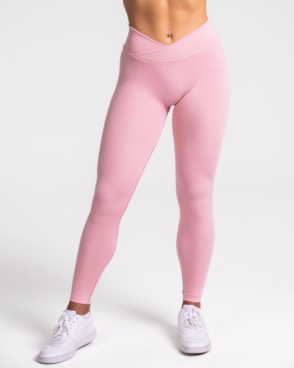 Fearless V-Shape Covert Scrunch Leggings Rosa mit