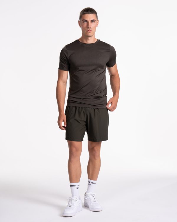 Damen Pace Fitted T-Shirt Khaki mit Komfort – Bild 3