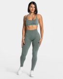 Damen Acid Covert Scrunch Leggings Basil mit Komf