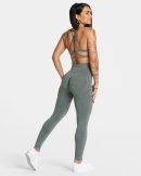 Damen Acid Covert Scrunch Leggings Basil mit Komf