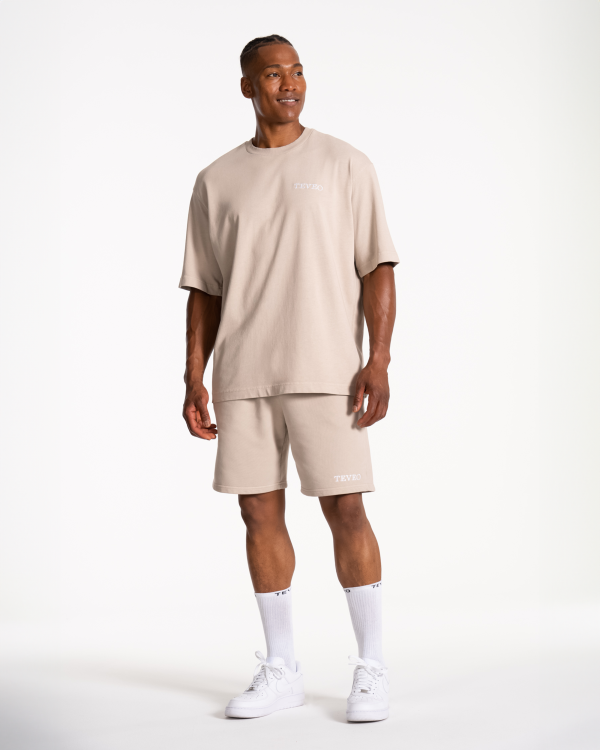 Modische Acid T-Shirt in Farbe Sand – Bild 3