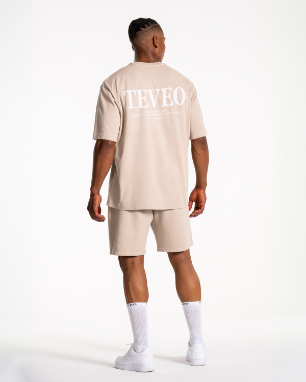 Modische Acid T-Shirt in Farbe Sand – Bild 5