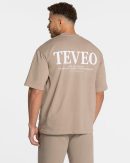 Acid T-Shirt Mokka mit hoher Taille