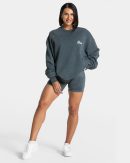 Acid Oversized Sweater in Navy für Damen