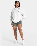 Acid Oversized Sweater Off White mit hoher Taille