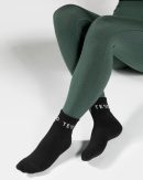 Modische TEVEO Ankle Socken (5er) in Farbe Schwarz