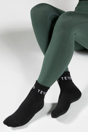 Modische TEVEO Ankle Socken (5er) in Farbe Schwarz