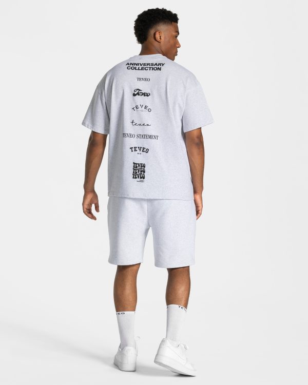 Anniversary T-Shirt Hellgrau für Sport und Alltag – Bild 5