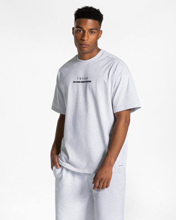 Anniversary T-Shirt Hellgrau für Sport und Alltag
