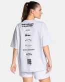 Bequemes Anniversary T-Shirt in Hellgrau für Sport und Freizeit