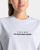 Bequemes Anniversary T-Shirt in Hellgrau für Sport und Freizeit