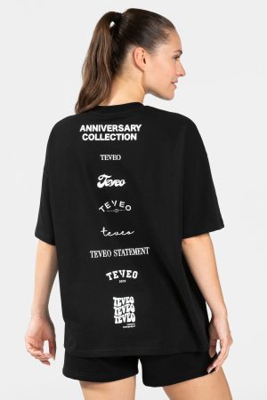 Anniversary T-Shirt Schwarz für Sport und Alltag