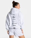 Damen Oversized Zip Jacke Anniversary in Hellgrau
