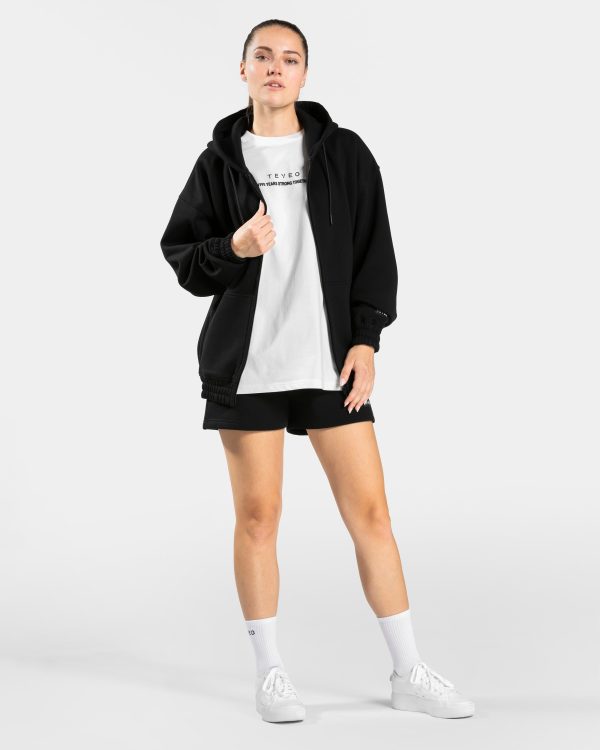 Anniversary Oversized Zip Jacke Damenhose in Schw – Bild 3