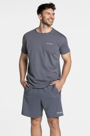 Arrival Fitted T-Shirt Graphit mit hoher Taille