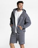Arrival Oversized Zip Hoodie Graphit für Sport un