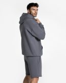 Arrival Oversized Zip Hoodie Graphit für Sport un