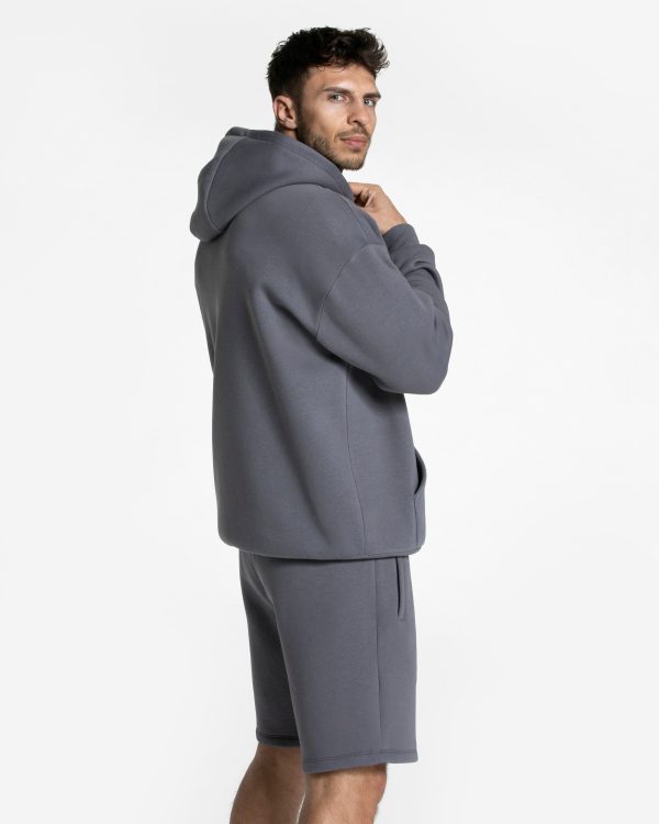 Arrival Oversized Zip Hoodie Graphit für Sport un – Bild 5