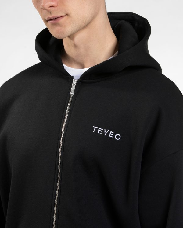 Arrival Oversized Zip Hoodie Schwarz – bequem und – Bild 4