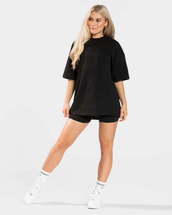 Damen Candy Oversized T-Shirt Schwarz mit Komfort – Bild 3