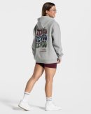 Candy Oversized Jacke Hellgrau für Sport und Allt