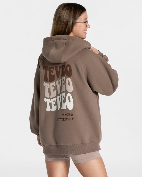 Candy Oversized Jacke Mokka für Sport und Alltag
