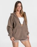 Candy Oversized Jacke Mokka für Sport und Alltag