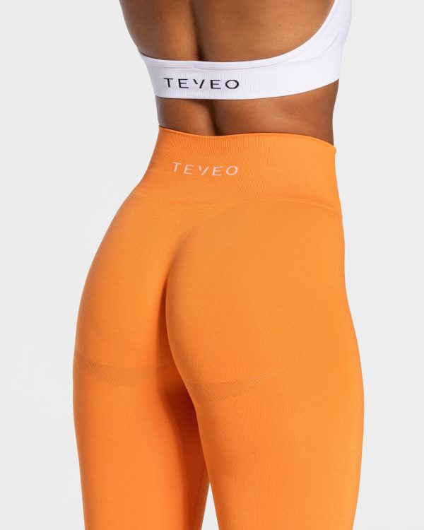 Damen Classy Leggings Orange mit Komfort – Bild 4