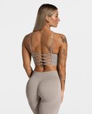 Damen Elegant Cross Top Stone mit Komfort