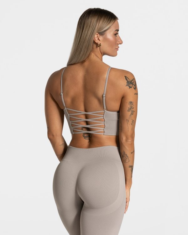 Damen Elegant Cross Top Stone mit Komfort – Bild 2