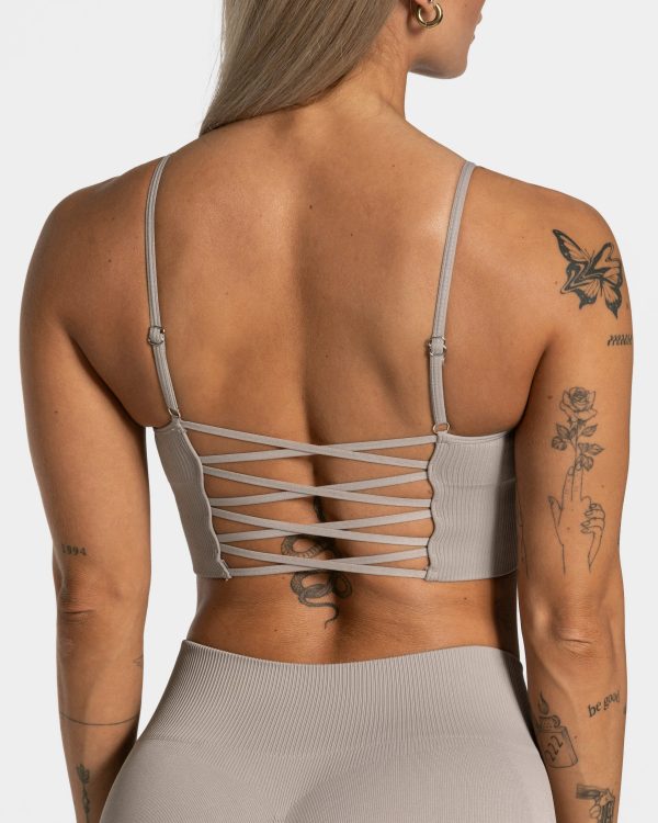 Damen Elegant Cross Top Stone mit Komfort – Bild 4