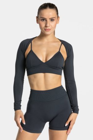 Modische Essence Bolero in Farbe Ebony