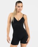 Essence V-Back Covert Scrunch Short Jumpsuit in S