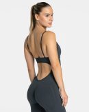 Essence V-Back Covert Scrunch Jumpsuit Damenhose