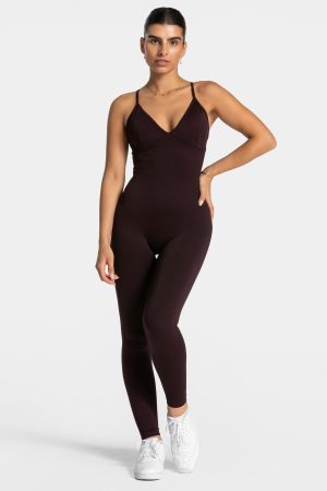 Modische Essence V-Back Covert Scrunch Jumpsuit i