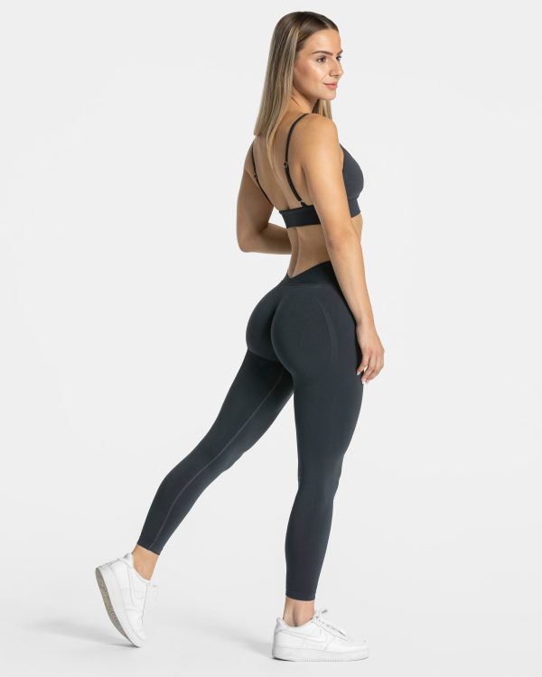 Damen Essence V-Back Covert Scrunch Leggings Ebon – Bild 5
