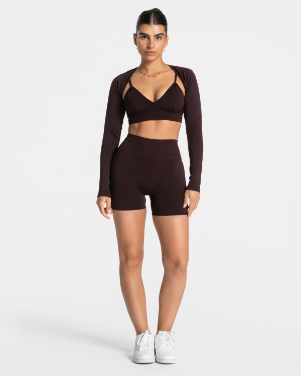 Essence V-Back Covert Scrunch Short Merlot mit ho – Bild 3