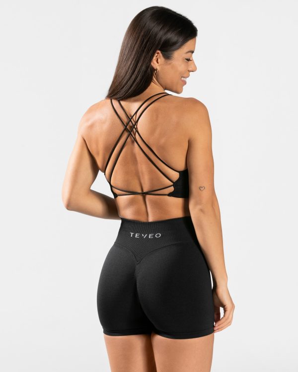 Modische Everyday Backless Top in Farbe Schwarz – Bild 2