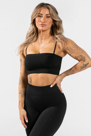 Damen Everyday Bandeau Bh Schwarz mit Komfort
