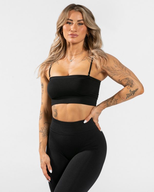 Damen Everyday Bandeau Bh Schwarz mit Komfort