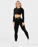 Everyday Cut Out Longsleeve in Schwarz für Damen