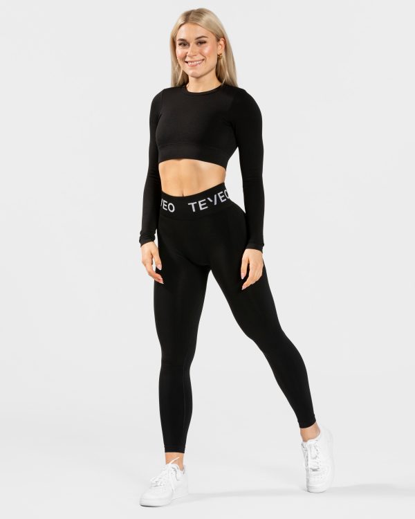 Everyday Cut Out Longsleeve in Schwarz für Damen – Bild 3