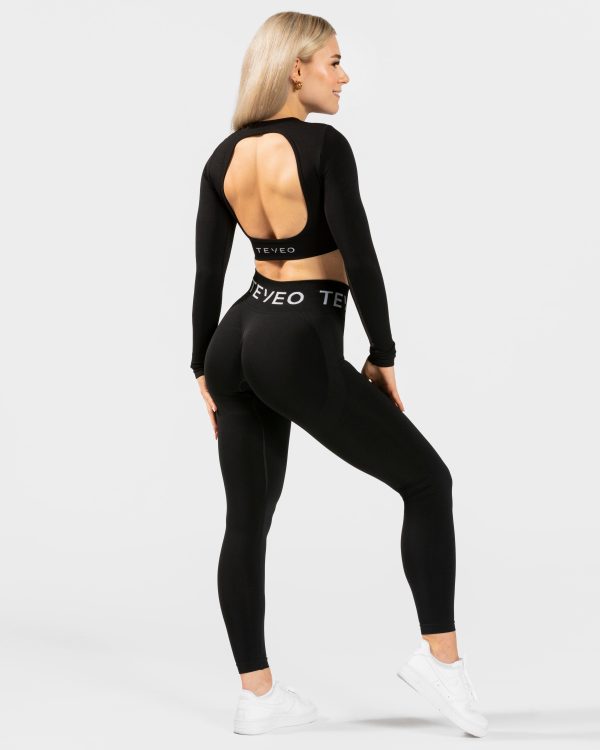 Everyday Cut Out Longsleeve in Schwarz für Damen – Bild 5