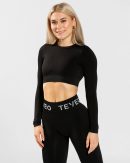 Everyday Cut Out Longsleeve in Schwarz für Damen