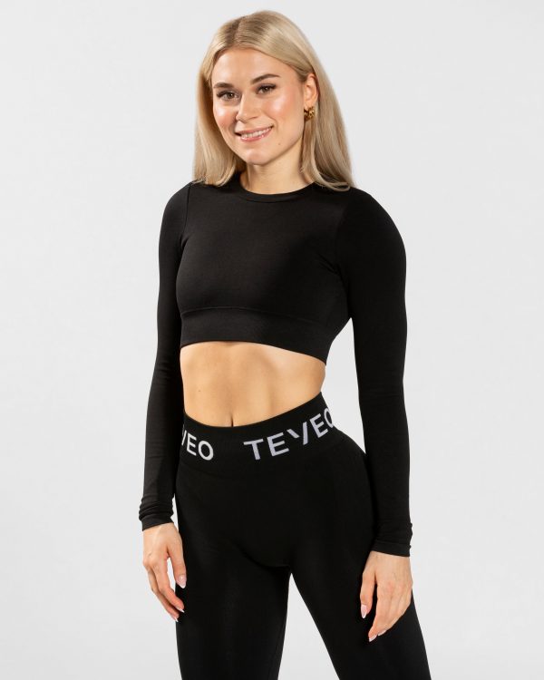 Everyday Cut Out Longsleeve in Schwarz für Damen – Bild 2