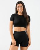 Everyday Cut Out T-Shirt Damenhose in Schwarz