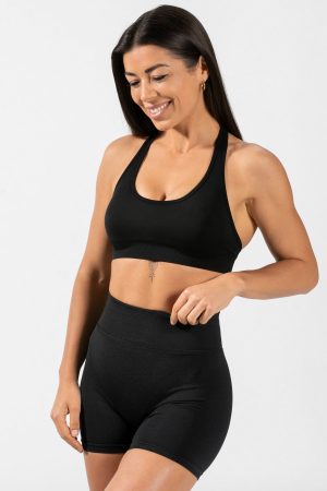 Damen Everyday Neckholder Bh Schwarz mit Komfort