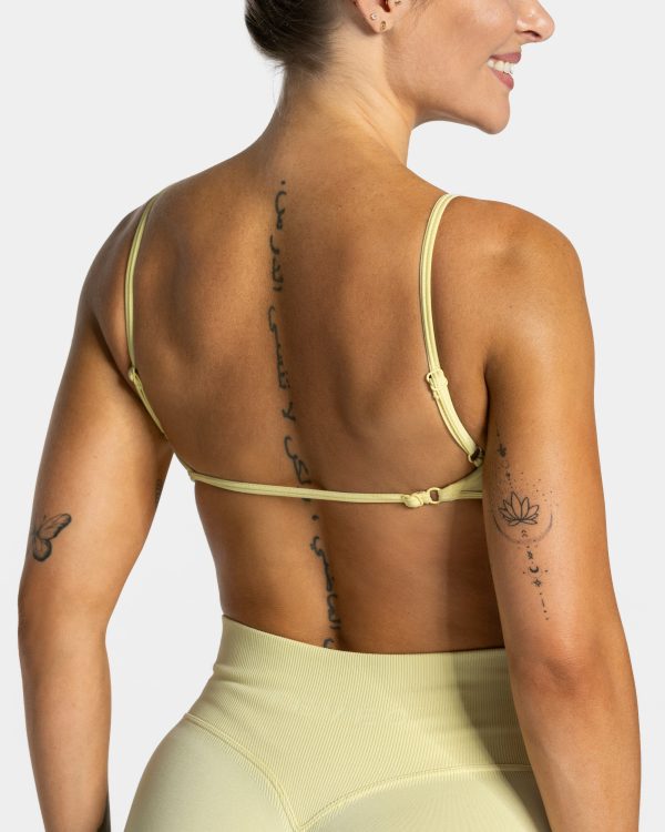 Femme Backless Bh Damenhose in Gelb – Bild 4