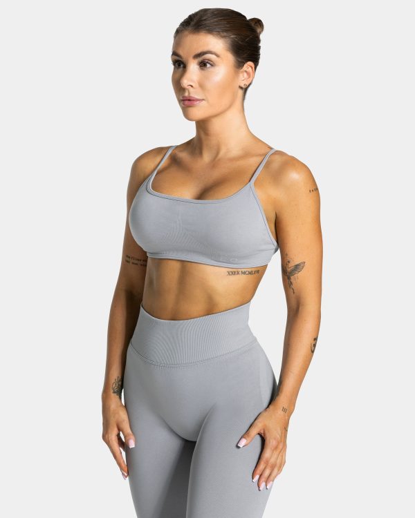Modische Femme Backless Bh in Farbe Grau