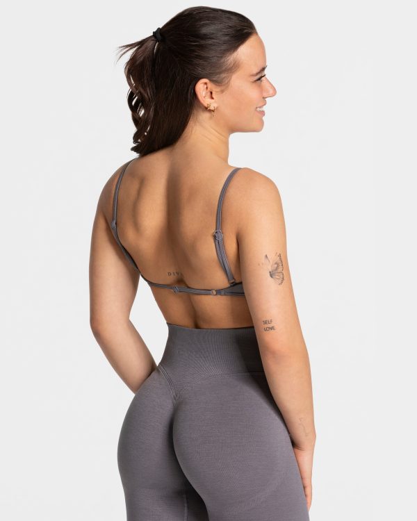 Damen Femme Backless Bh Graphit mit Komfort – Bild 2
